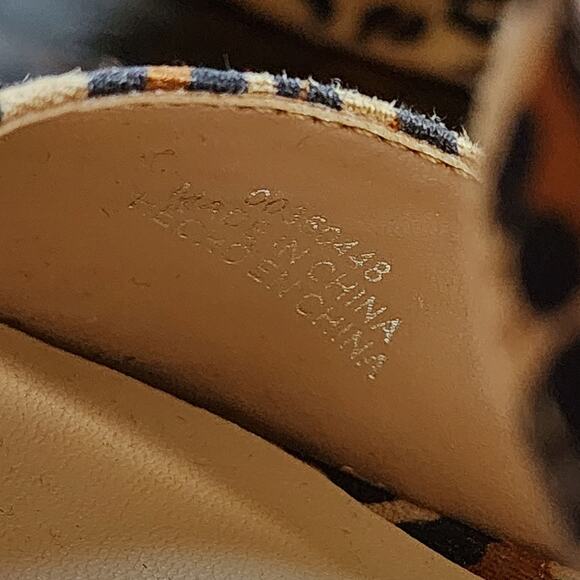 Forever 21 leopard print block‎ heel platform sandals size 9 - Picture 8 of 16